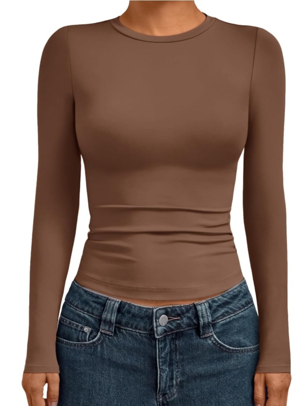 AUTOMET Women’s Long Sleeve Top - Brown